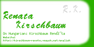 renata kirschbaum business card